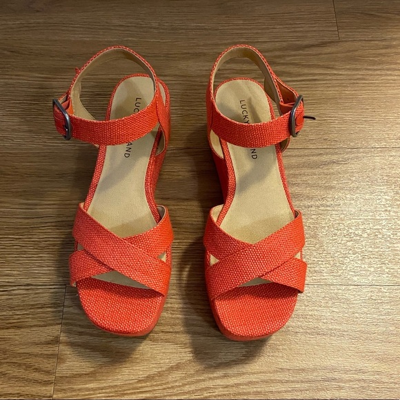 LUCKY BRAND Bikaro Ankle Strap Platform Sa… - Picture 2 of 10